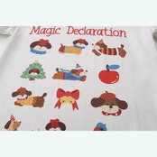 おしゃれワンちゃんの物語 クルーネックTシャツ 《Y0255》