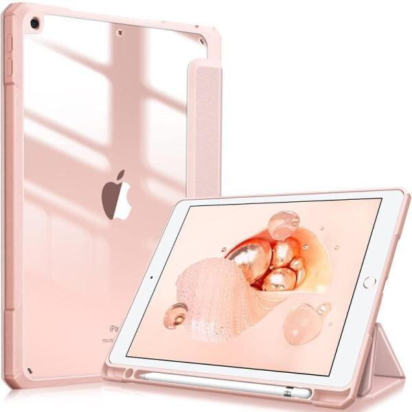 ZUGU iPadケース第9/8/7世代10.2インチ カバー ローズピンク ZUGU iPad