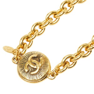 シャネル ココマーク GP チェーン ネックレス ゴールド メッキ レディース CHANEL 【中古】