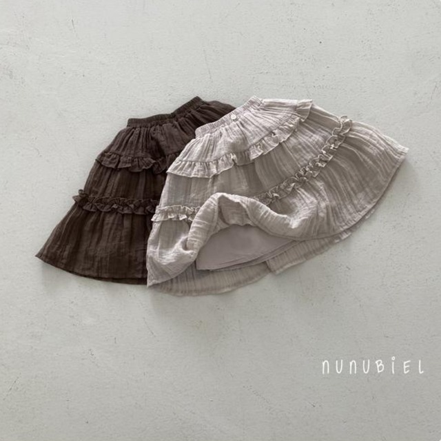 【取寄】nunubiel｜orner skirt｜オルナースカート｜XS-XL｜kids｜26 autumn