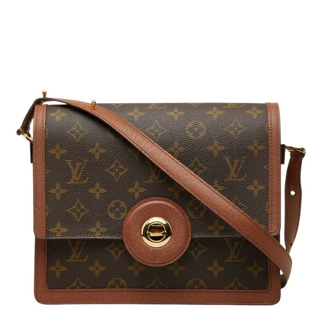 ルイ ヴィトン モノグラム ラスパイユ 斜め掛け ショルダーバッグ M51372 ブラウン PVC レザー レディース LOUIS VUITTON 【中古】