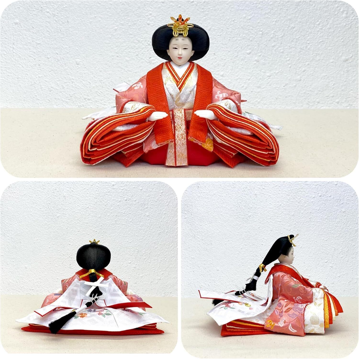 【セール】雛祭り こどもの日 屏風 飾台 セット 雛人形 芥子 親王飾り 両枝桜 屏風畳台飾り 吉藤作 ひな人形 ひな祭り