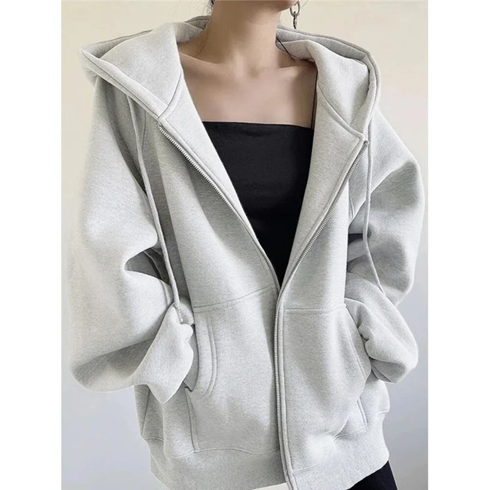 女性の厚手のジップアップフーディ,ゆったりとしたスウェットシャツ,暖かいコート,y2k服,韓国のファッション,秋,冬,新しい パーカー ジッパー y2k T240916161329_04 | Olympos Import 女性の厚手のジップアップフーディ,ゆったりとしたスウェットシャツ,暖かいコート,y2k服,韓国のファッション,秋,冬,新しい パーカー ジッパー y2k T240916161329_04 | Olympos Import