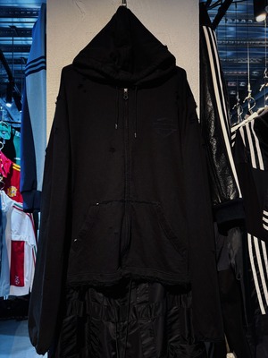 "Harley-Davidson"brand emblem logo design zip-up hoodie
