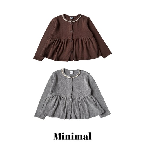 MINIMAL［取寄］lace frill cardigan 26autumn