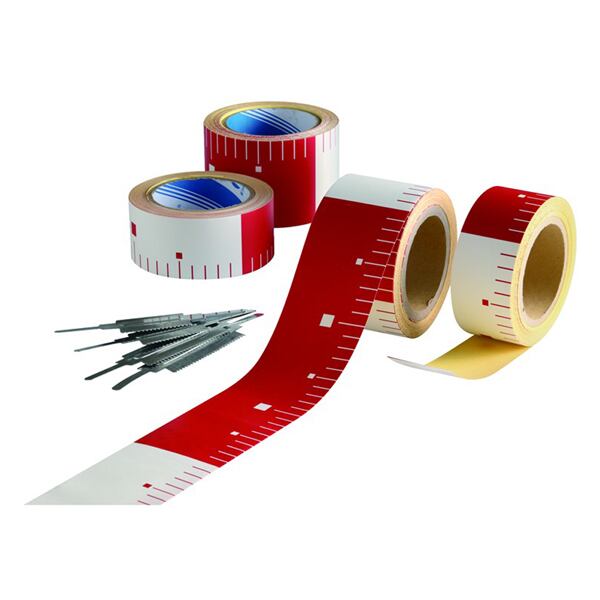 テープロッド AR-3347 AR3347 幅75mm×長さ25m 赤白ピッチ30cmを 1巻 aro