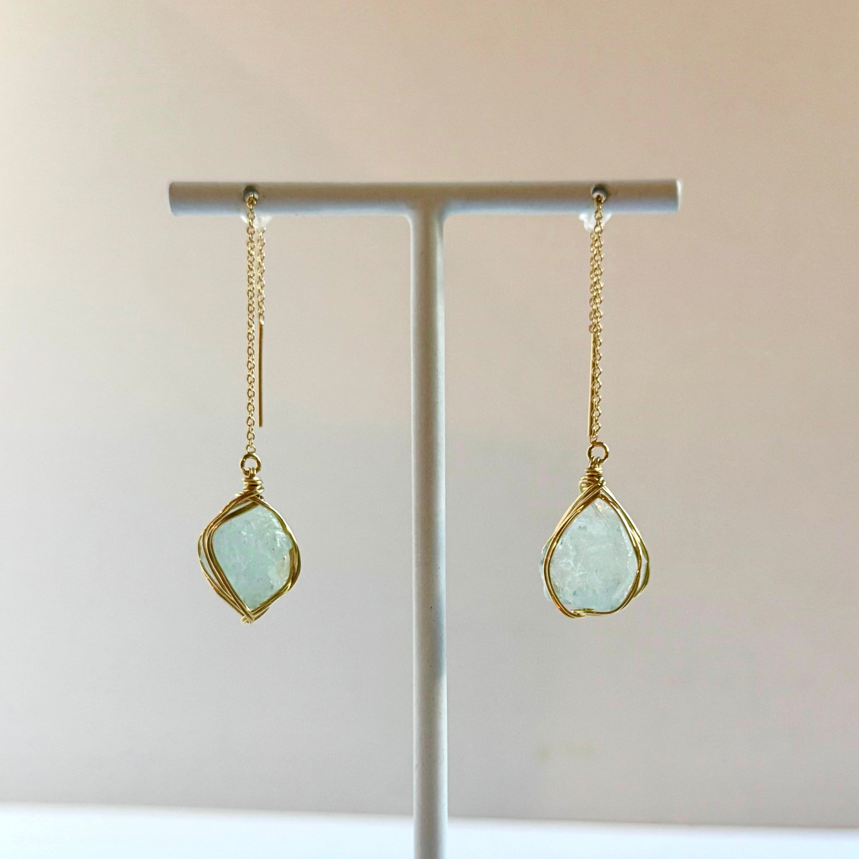 アクアマリン イヤリング Aqua marine earring 1 | LE:PO レポー