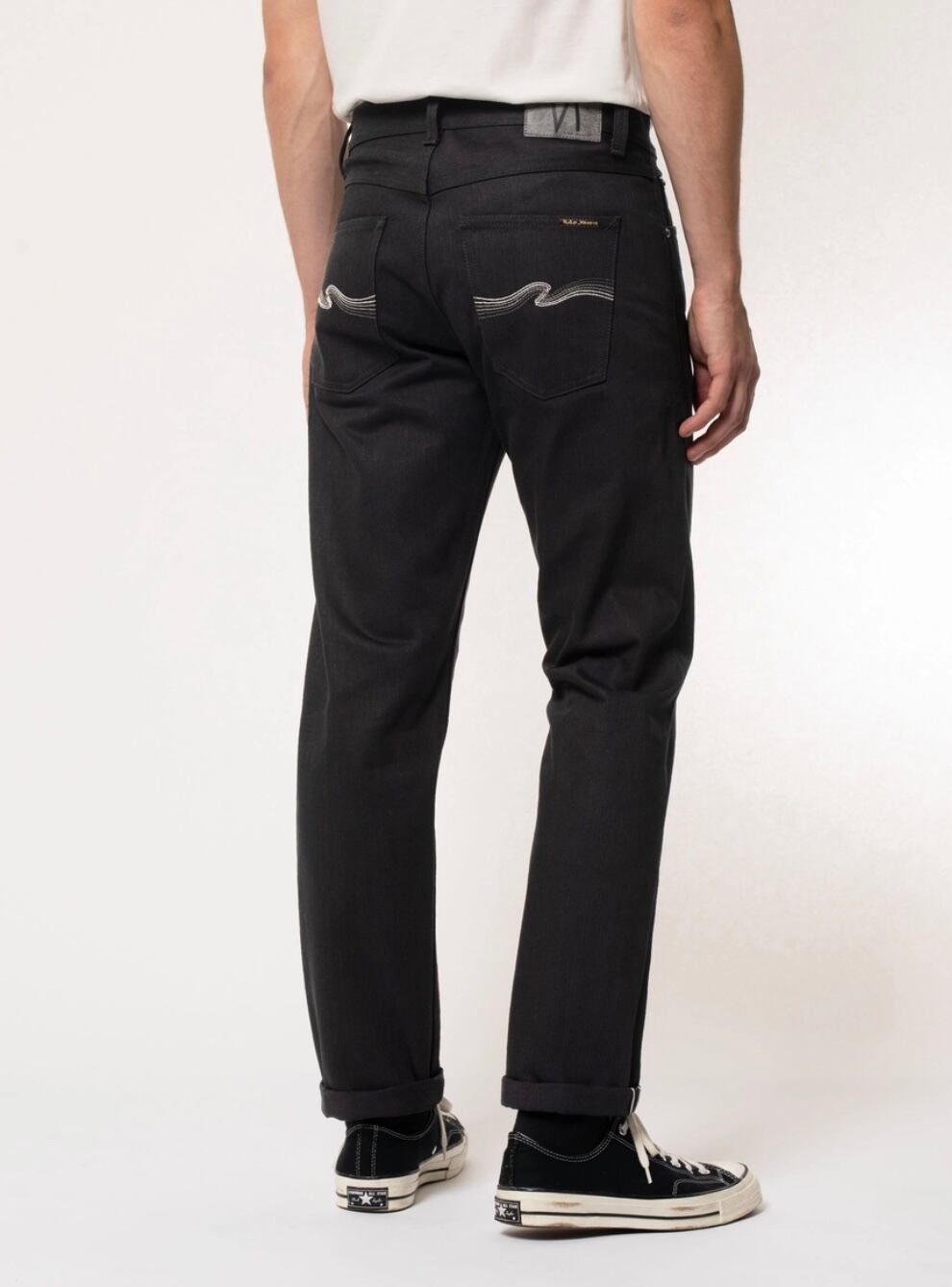 Nudie jeans ヌーディージーンズ Gritty Jackson Black Rainbow W30 ...