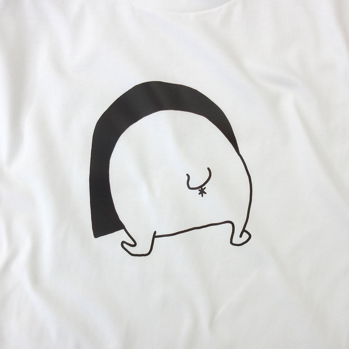 おしり プリプリ フレブル Tシャツ dog68 犬 ブヒ フレンチブルドッグ 服 ゆるい ユニーク イラスト おもしろ Tシャツ