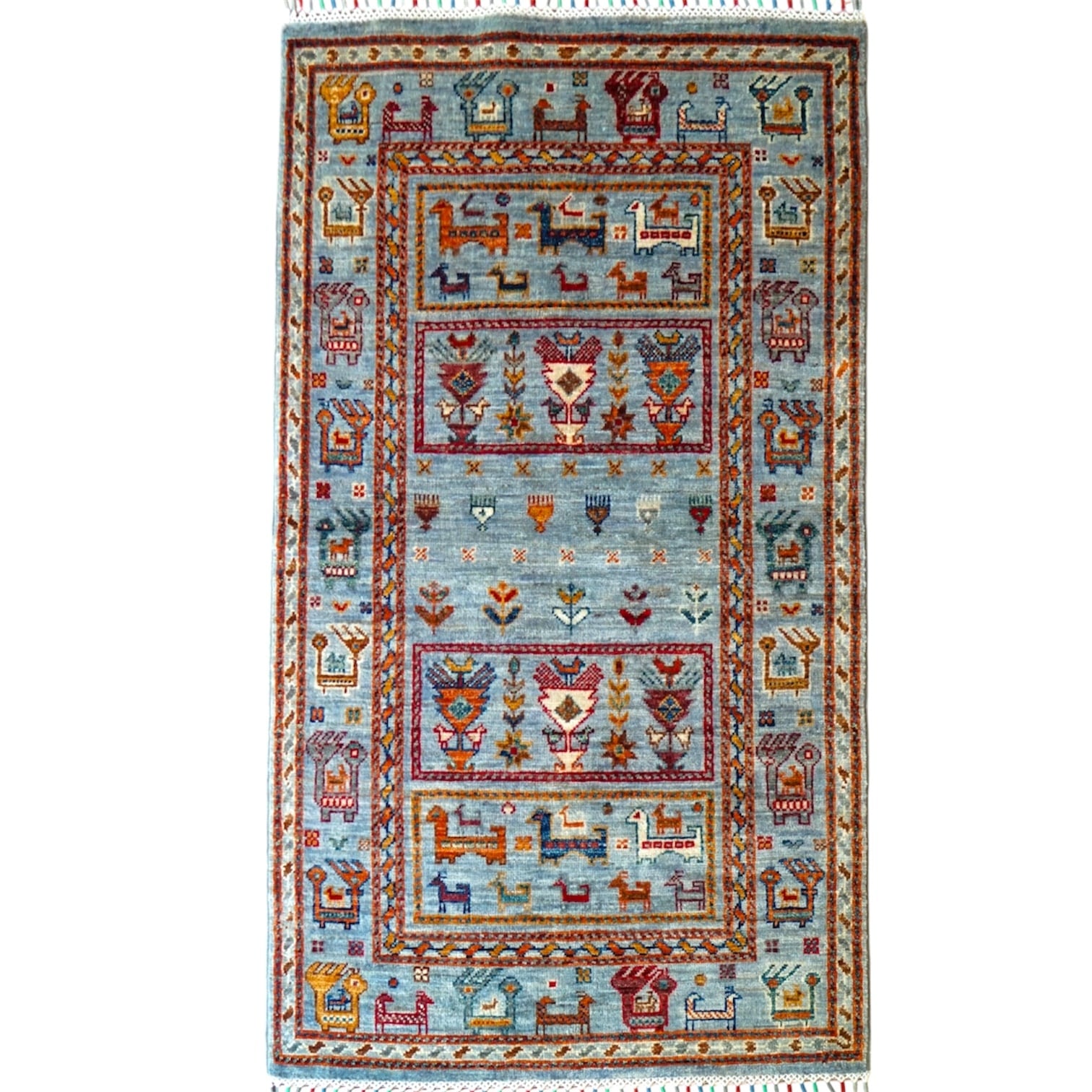 116×78cm ペルシャ手織り絨毯 ナイン産 | Decorworks