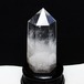 水晶 六角柱 水晶 ポイント 台座付属 置物 原石 一点物 152-4552