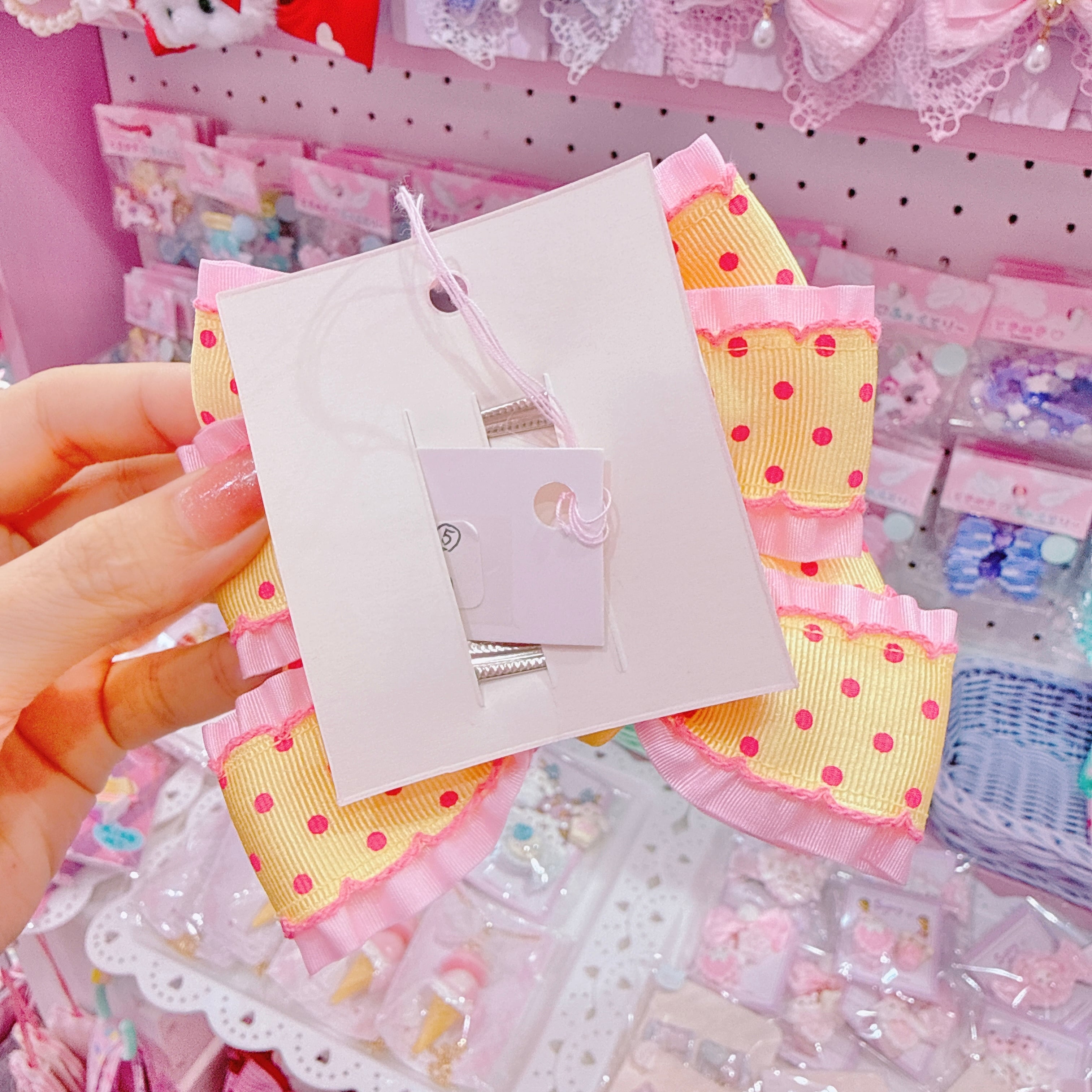 【J2】14-5ツインリボンヘアクリップ