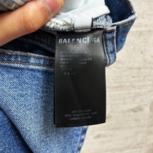 BALENCIAGA バレンシアガ 19SS Cut Off Straight Denim Pants デニム 