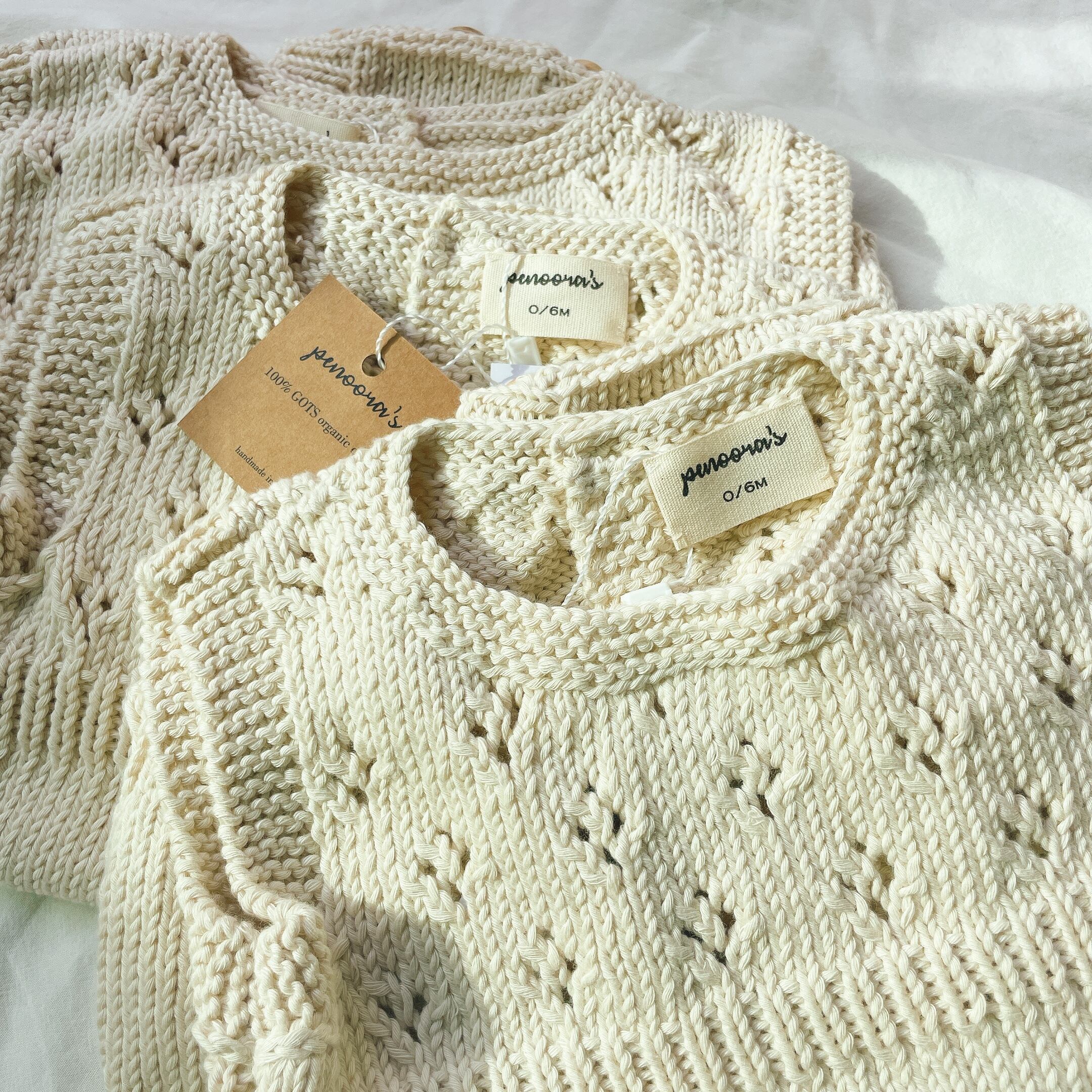 penoora'sニットロンパース 18-24m penoora´sニットロンパース 18-24m