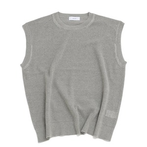 Pullover Mesh Vest　Top Gray