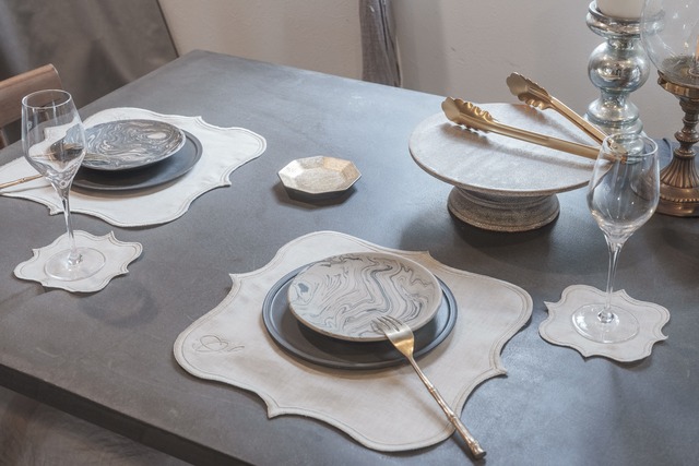 Grege/Embroideryテーブルウェア（ベーシック）Gift Set