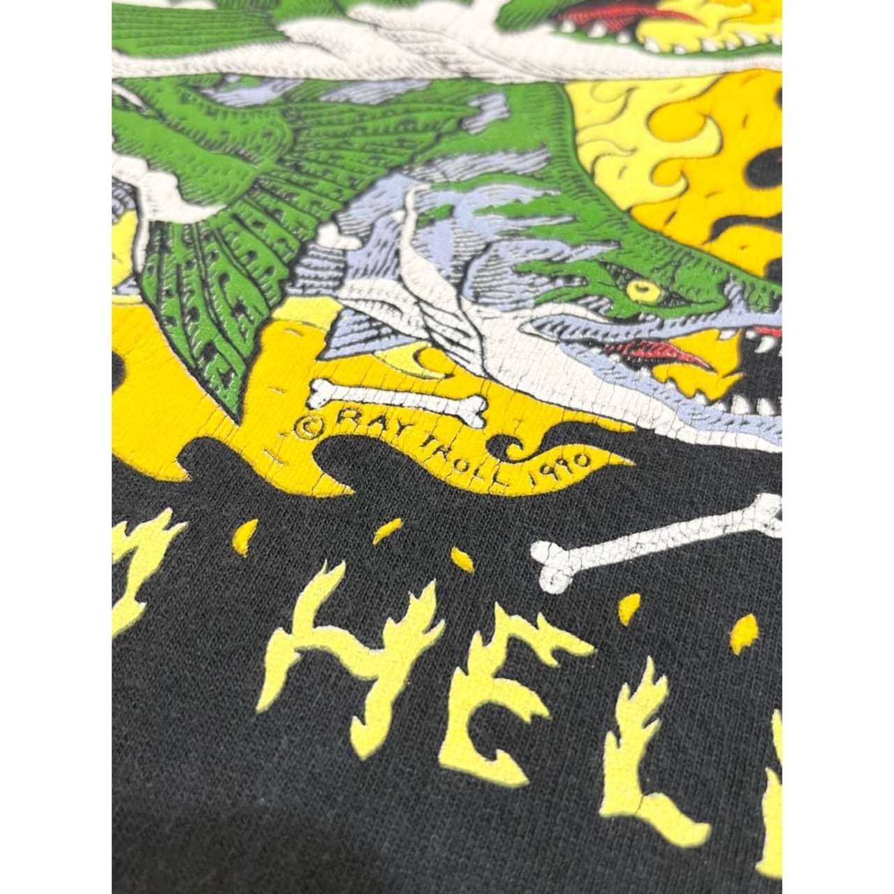 90s RAY TROLL ART Tee MADE IN USA  Size L_2