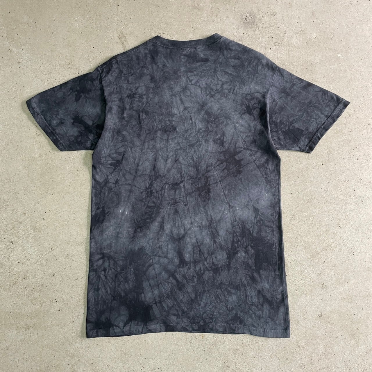 THE MOUNTAIN USA製 タイダイ染め オオカミ アニマル プリントTシャツ