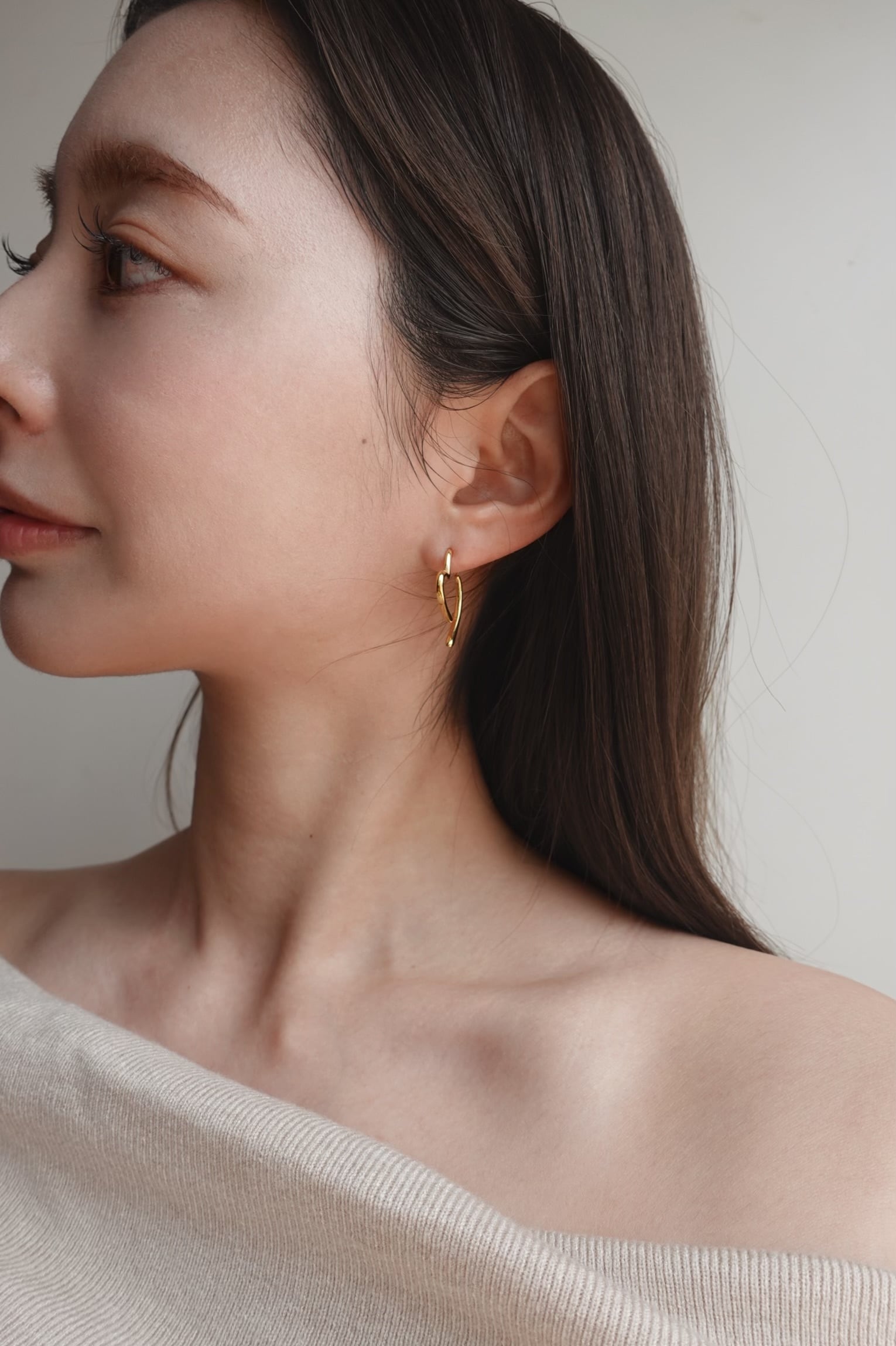mini heart fake pierce | 金属アレルギー対応のアクセサリー crea.jewelry