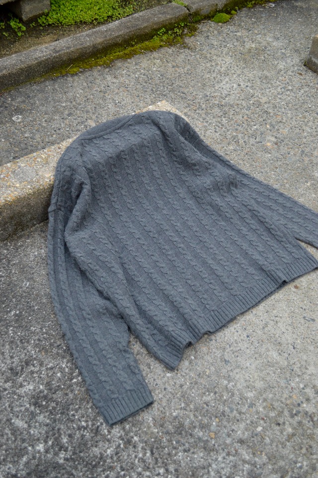 EURO 90s Old Alpaca Wool Knit Cardigan Made in Italy ユーロオールドニットカーディガン イタリア製 アルパカニット