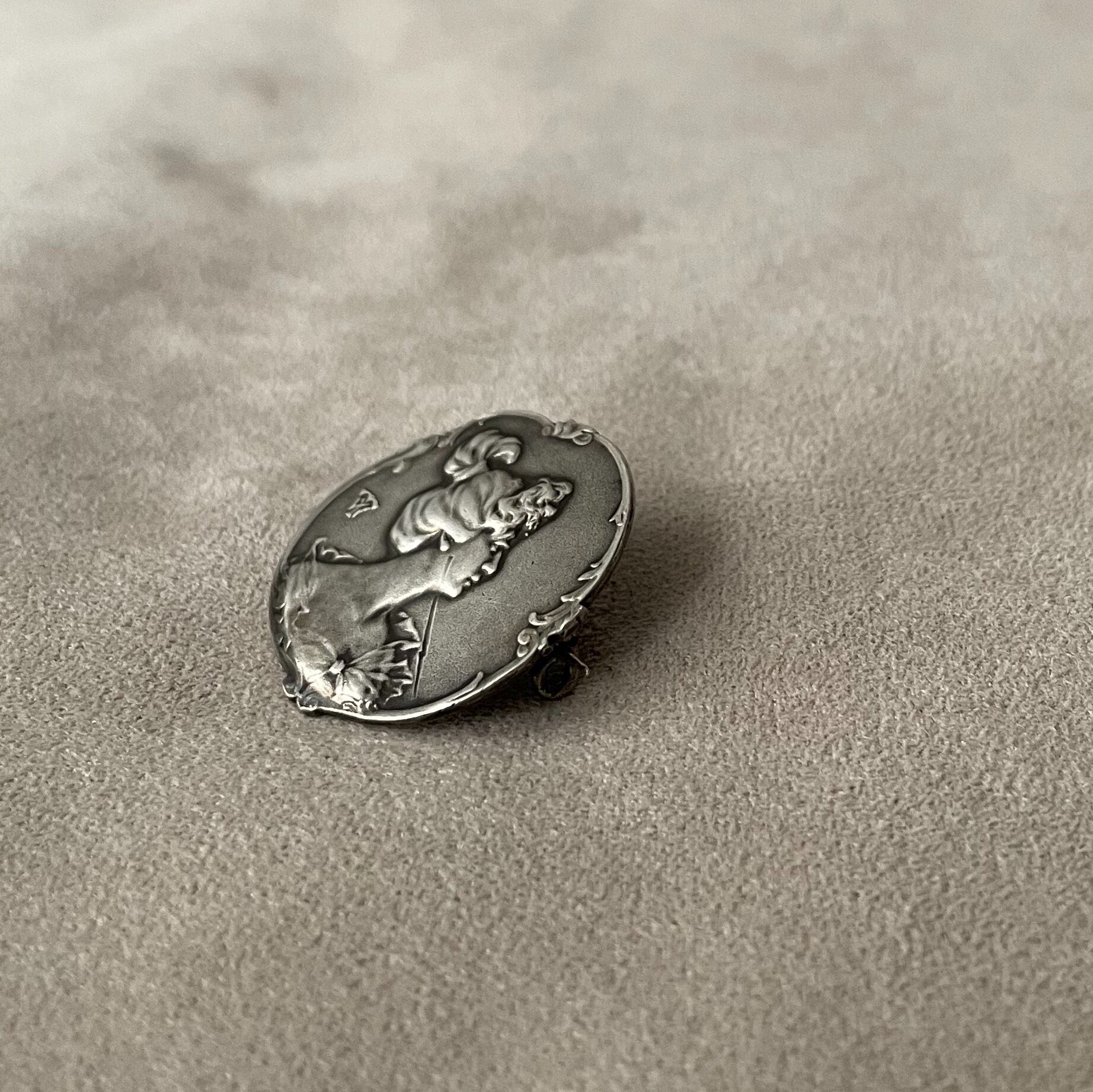 フランス アール・ヌーヴォー シルバーブローチ | SASHIIRO