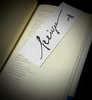 ブックマーク【直筆書入り＆ロゴスタンプ(大)押印】「Untitled3」