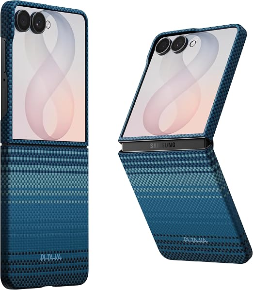 1.05mm極薄PITAKA Galaxy Z Flip8用 ケース Magsafe対応 アラミド繊維