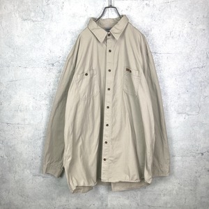 カーハート ワークシャツ レザーロゴ