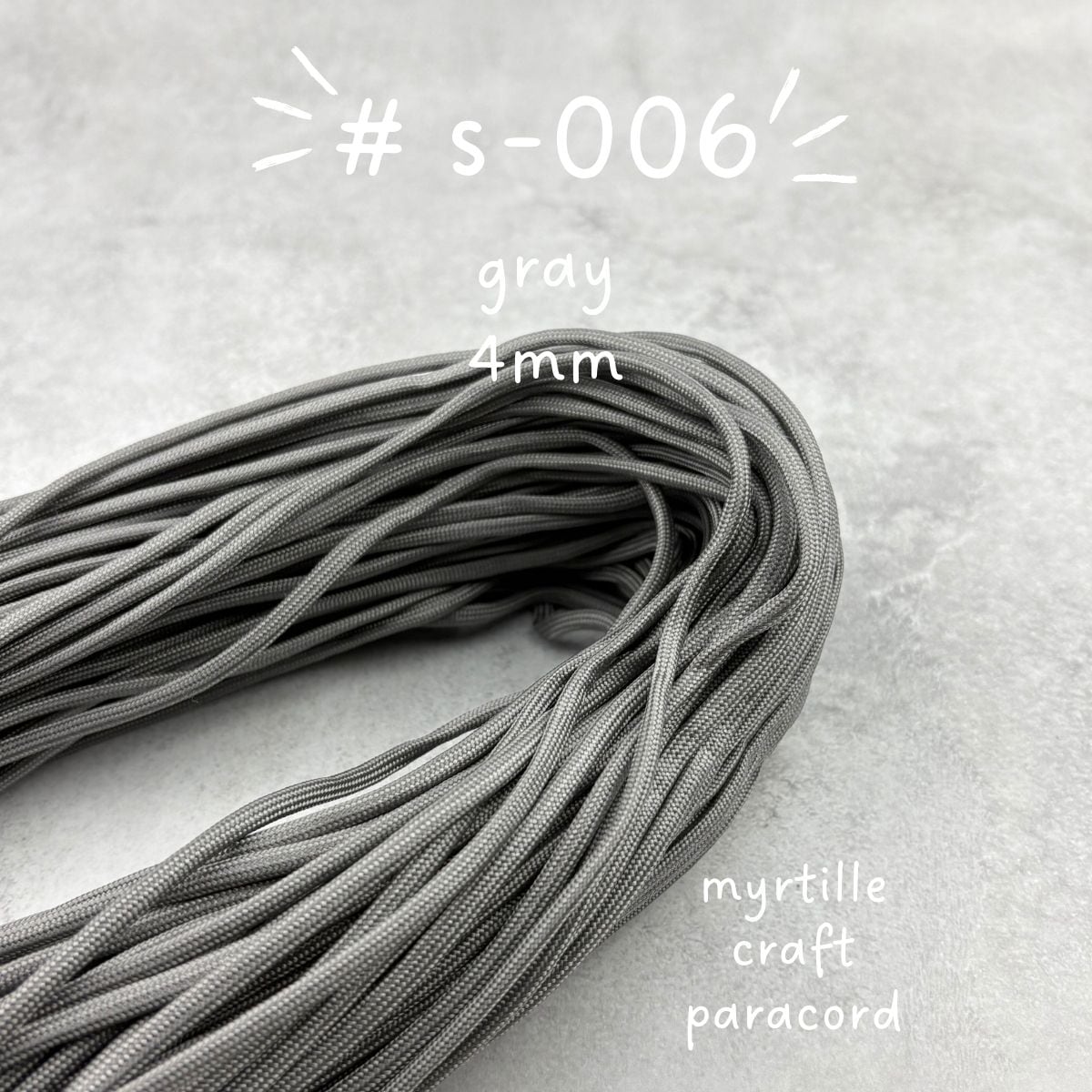 パラコード 単色 全38色 (1~13番) 100m パラコード 4mm 紐 スマホ