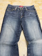 pocket gimmick flare denim pants