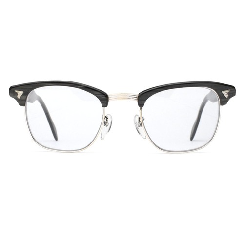 American Optical Sir Mont Blow Vintage Glasses [American Optical Sir-Mont] [Late 1950s~] BK x GR Wood 48-22