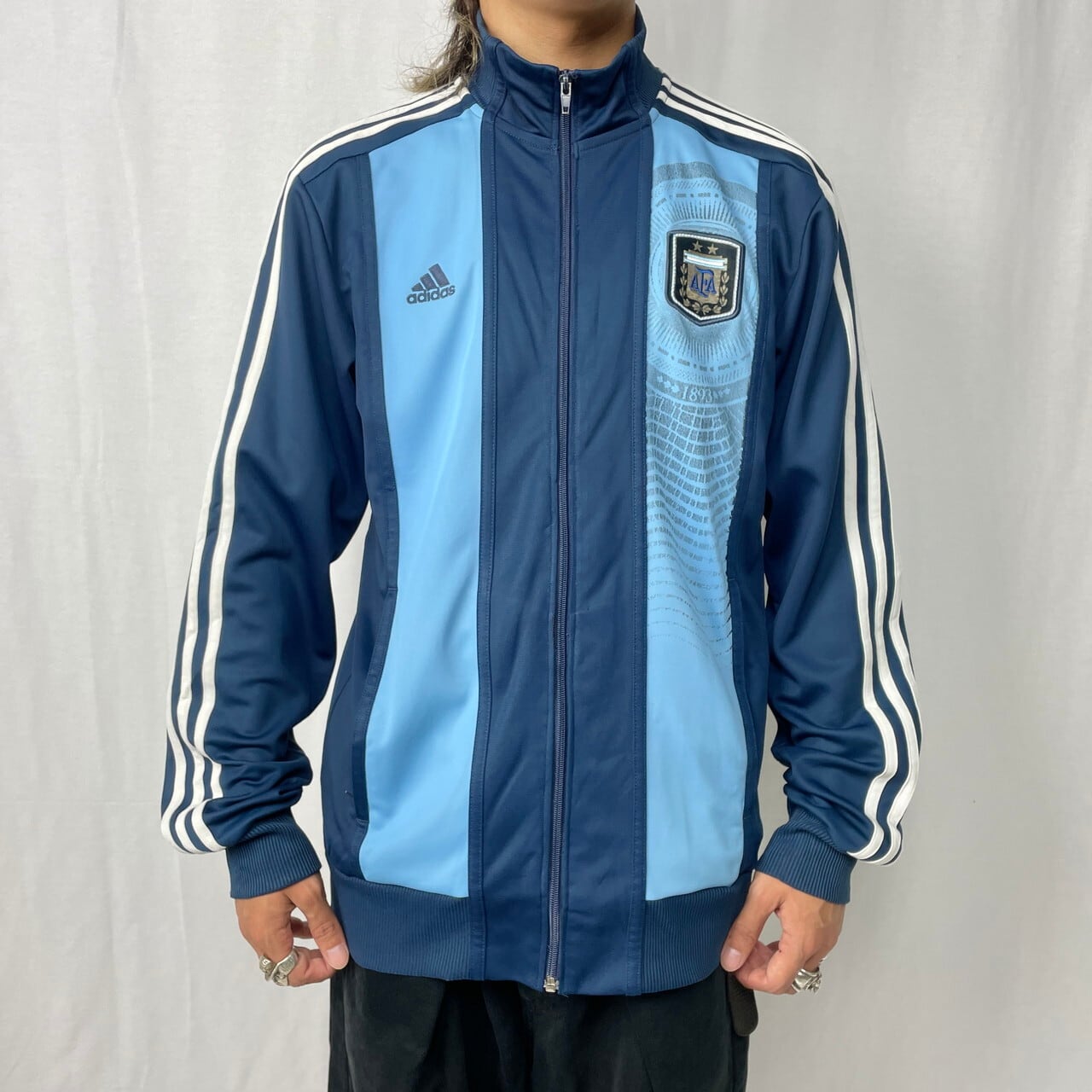 00年代 adidas アディダス アルゼンチン パフォーマンスロゴ ジャージ 