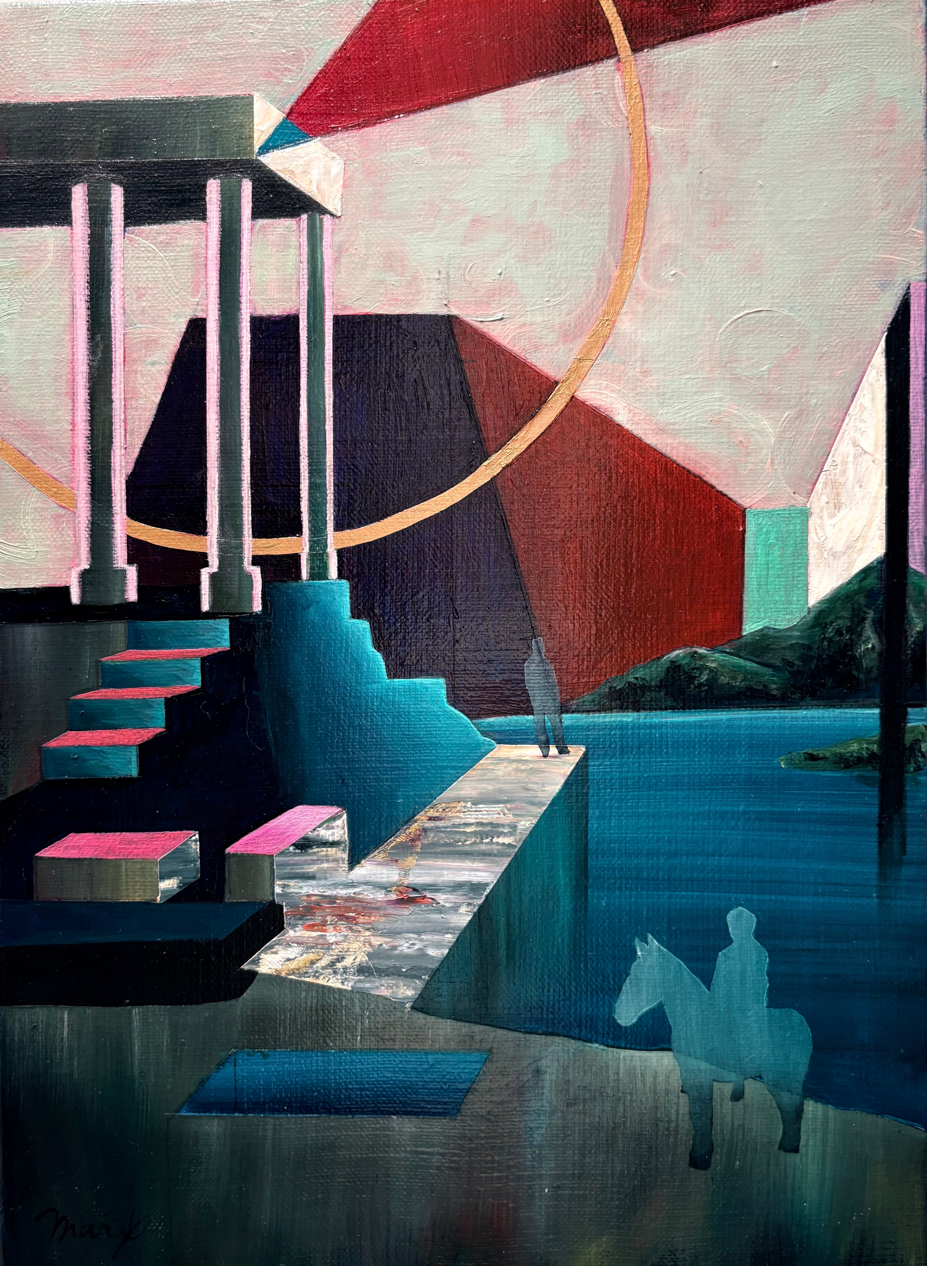 池田満寿夫「夏の夢」Dream in Summer 1966 銅版画 46×40.5mm ed30