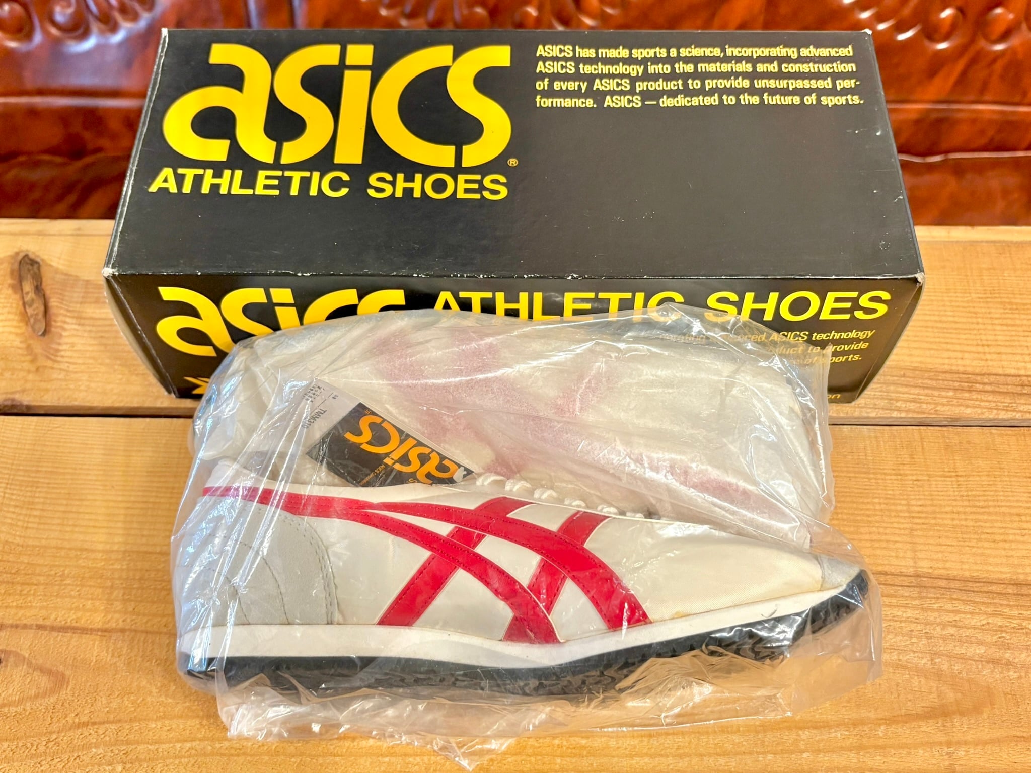 ASICS TIGER（アシックス タイガー） マラソン310 白/赤 26cm 90s 259