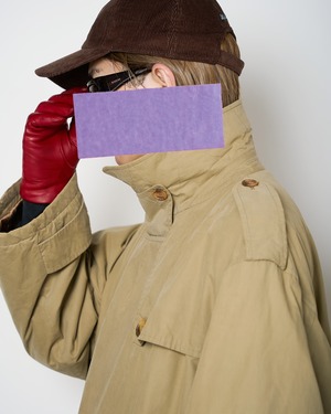 Giorgio Armani "90s Vintage Cotton Padded Trench Coat"