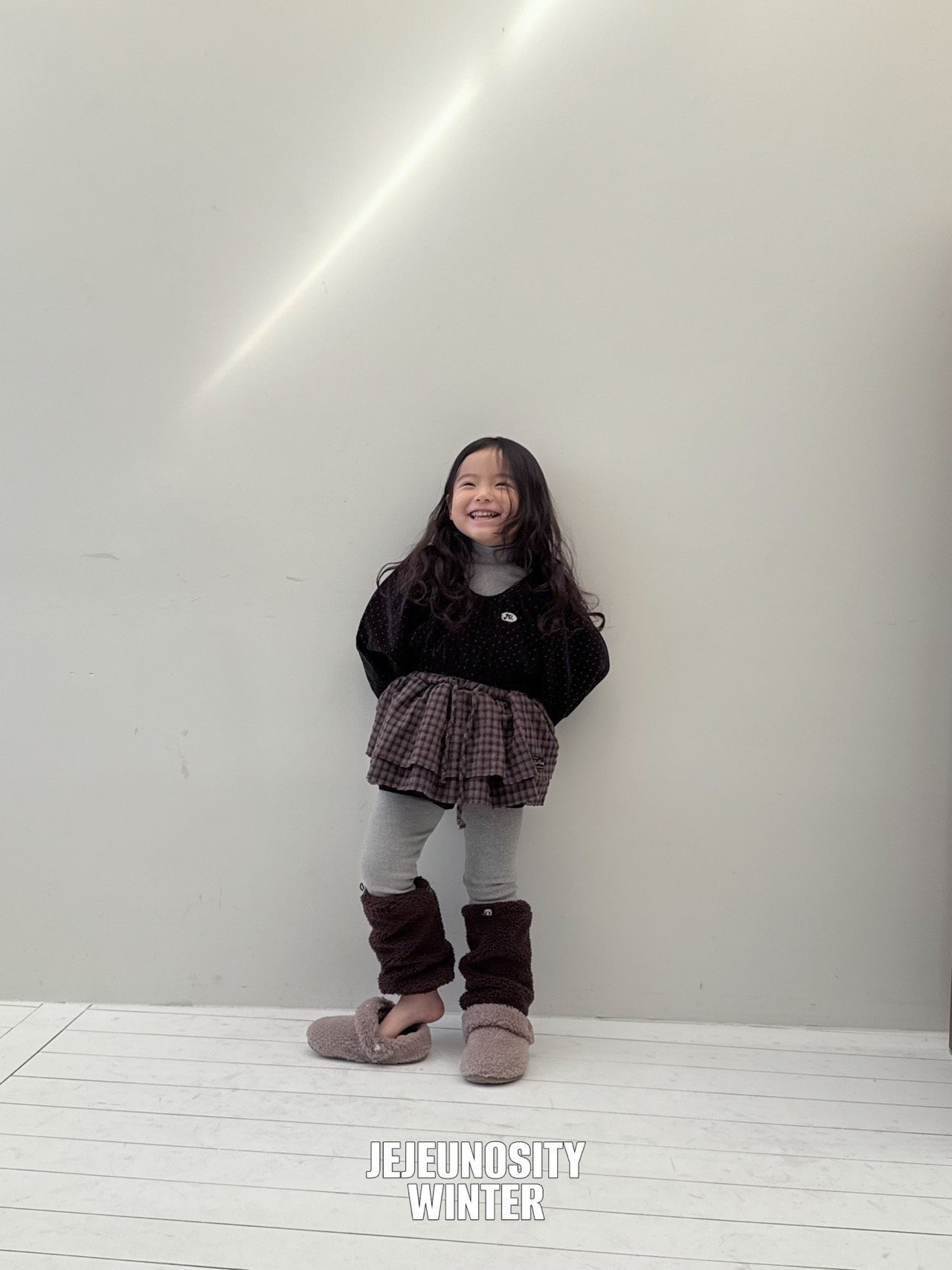 【即納】【JEJEUNOSITY】ロオンワンピーススーツ ブラック 80〜120cm　 2025 WINTER 韓国子供服 - 2