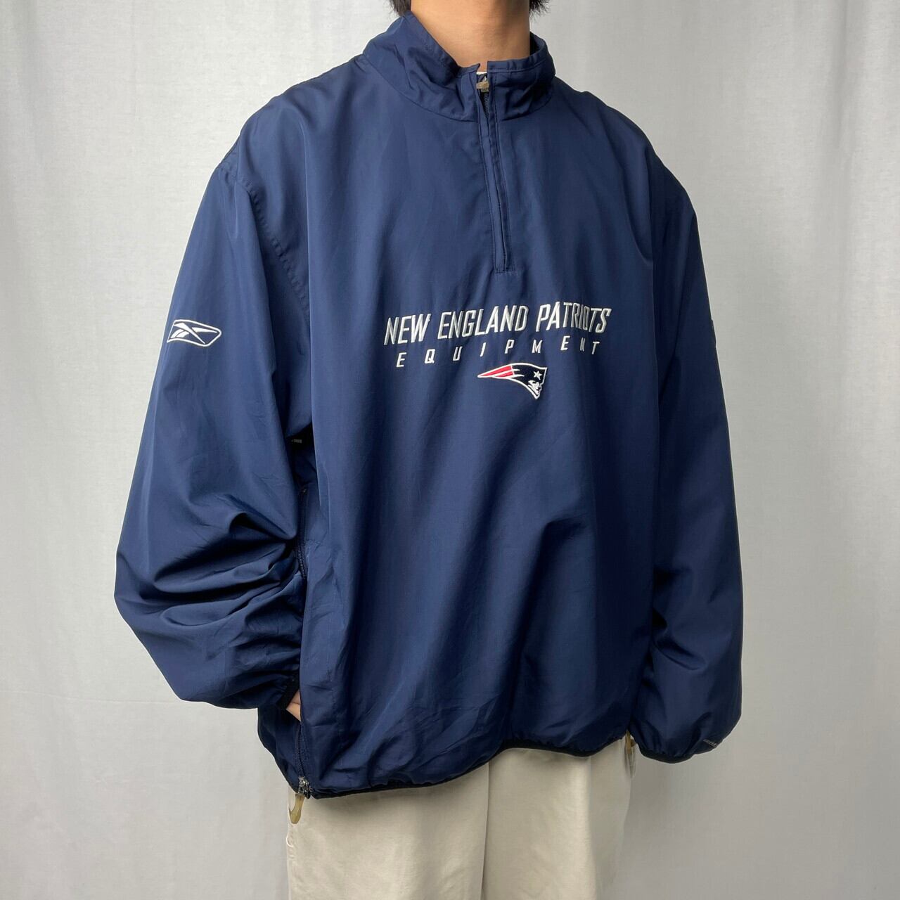 90s リーボック Reebok NFL ナイロン プルオーバー ジャケット 赤