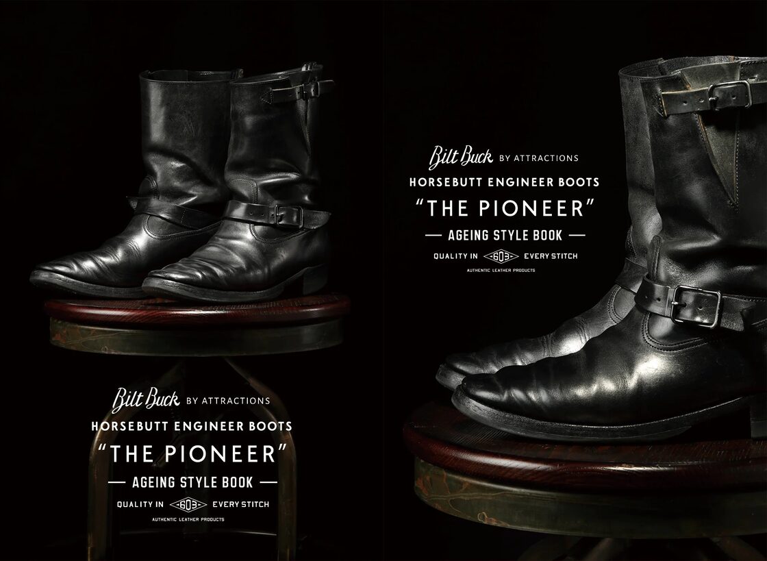 BILT BUCK Lot.603 Engineer Boots The Pioneer / Guidi Horsebutt 