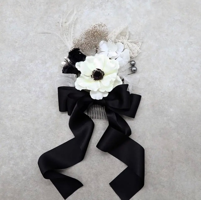 【限定先行販売4/20発送】 hanakanzashi elegant monotone arrange