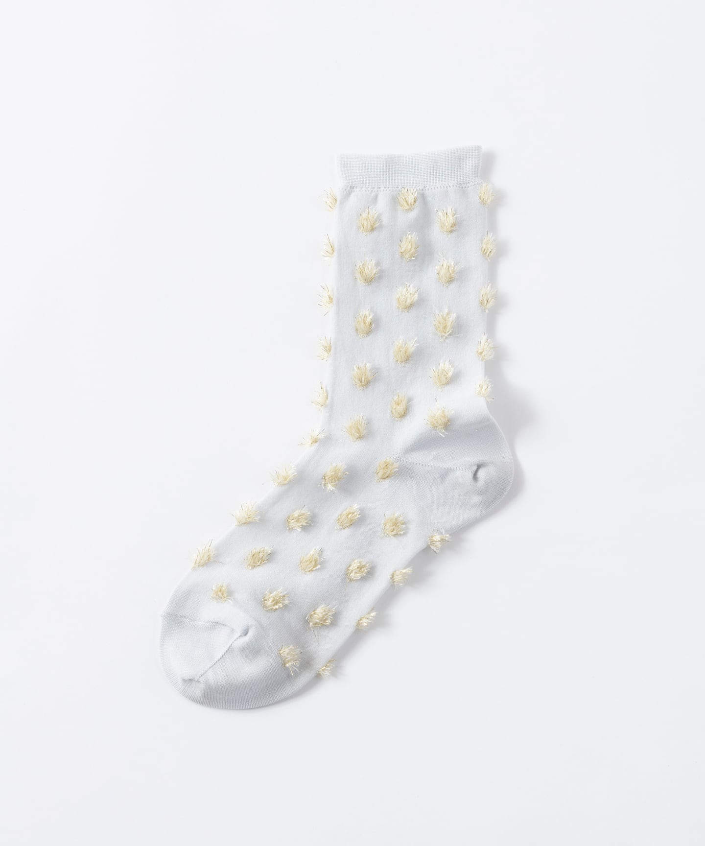 TRICOTÉ / 【23−25cm】dot fur socks TR43SO015