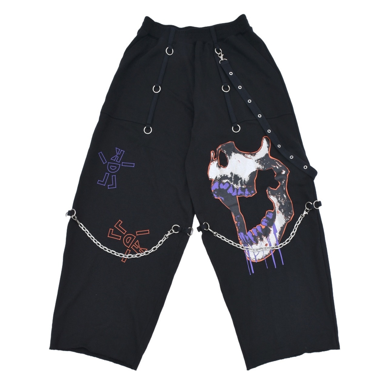 KIDILL】WIDE SWEAT PANTS MULTI PRINT(BLACK) | AYIN