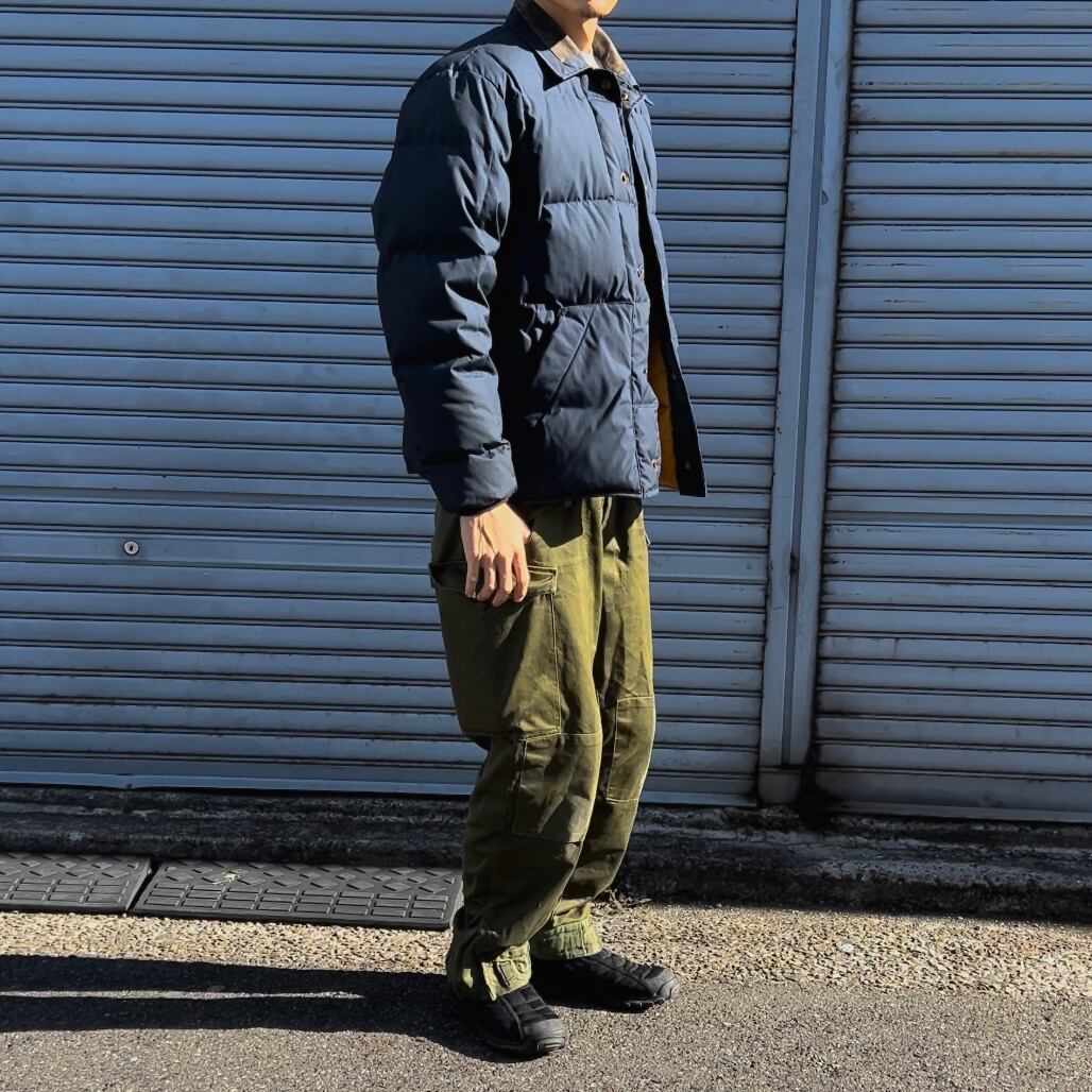 s 黒タグ前期 eddie bauer premium quality goose down navy