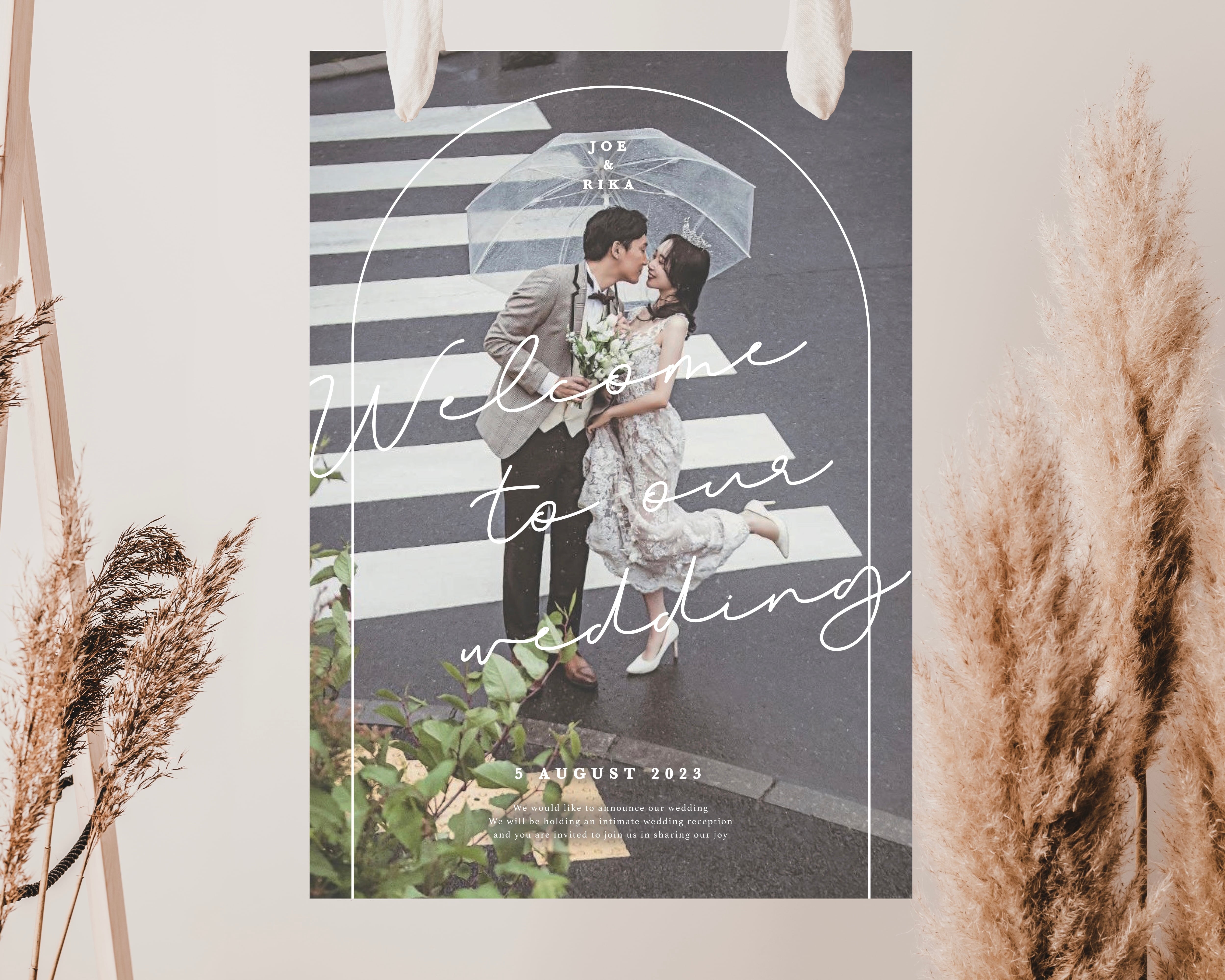 ウェルカムボード｜arch｜結婚式 #1 | HAPILY