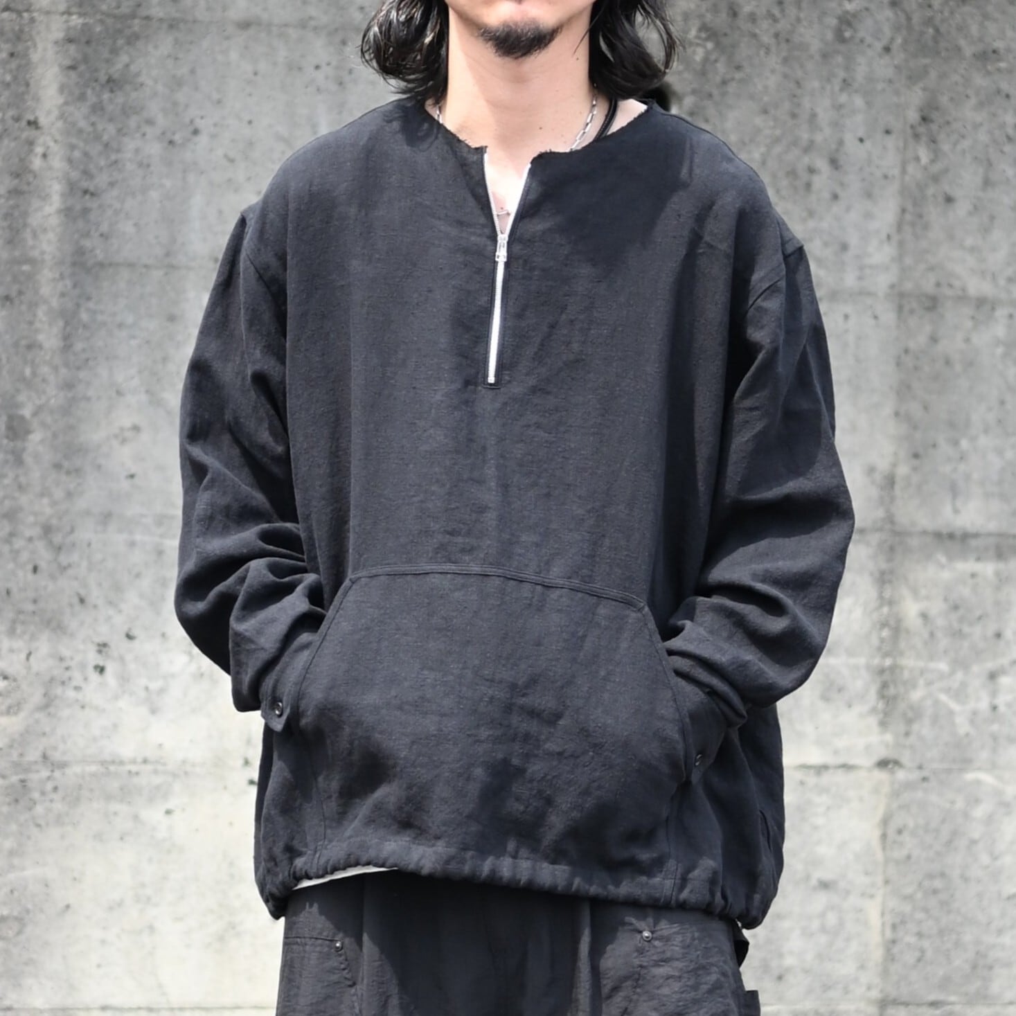 UNTRACE / 256(ハーフジッププルオーバーシャツ) | GANKO