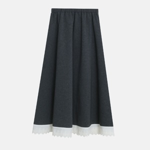 hem lace skirt　J00219