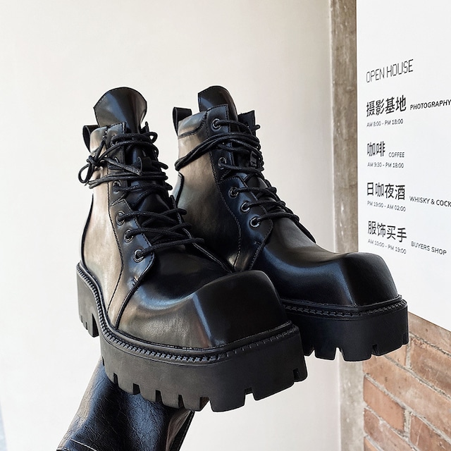 【之】★靴★ブラック メンズ 中国ファッション kore