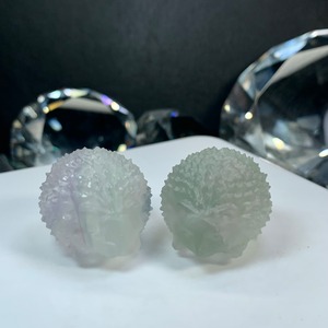 8.可愛いフローライトハリネズミさん☆ペアセット