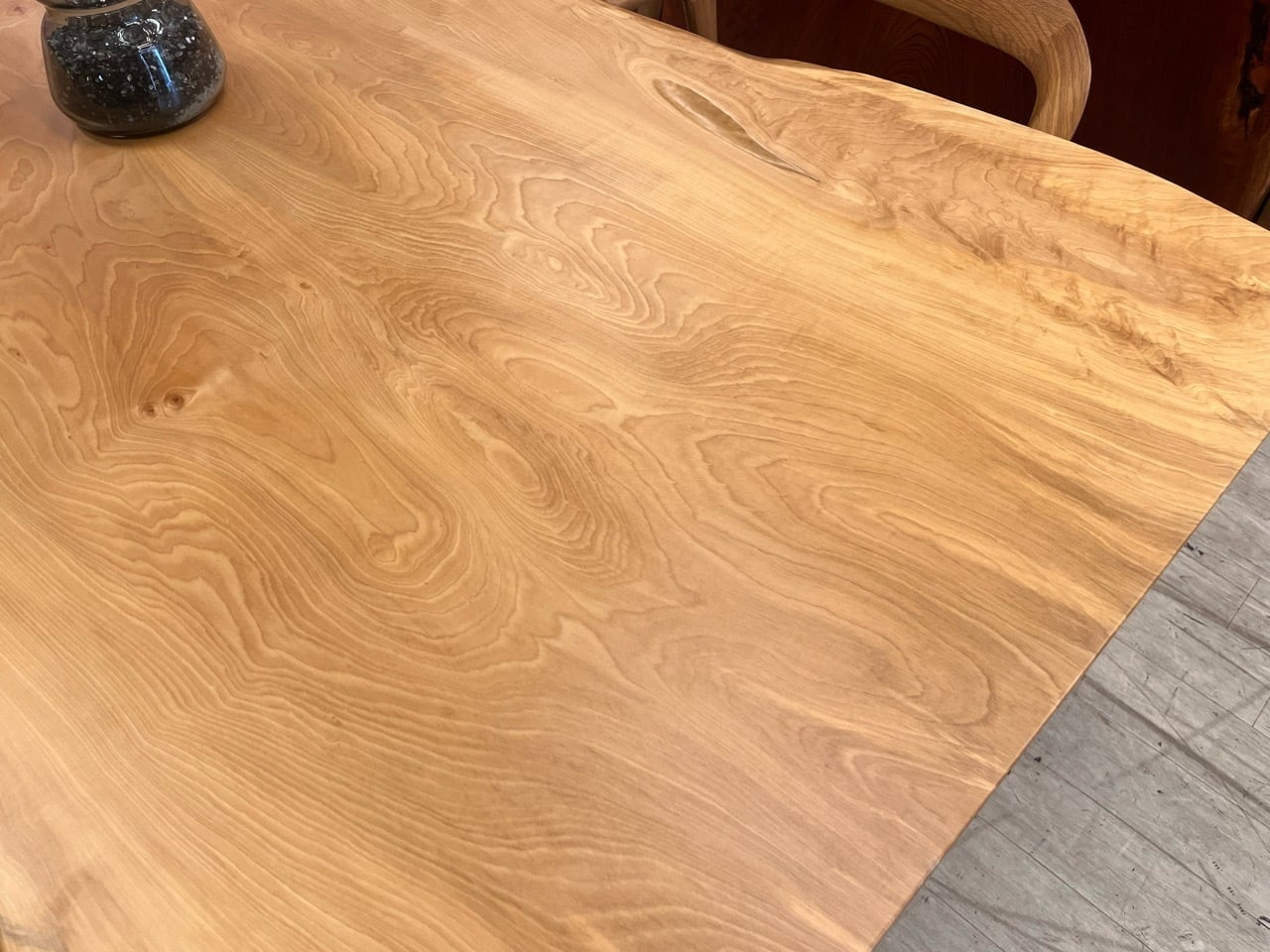 OUTLET】白栃（トチ）_1800×920-840-950×51_新宿店_テーブル天板/一枚