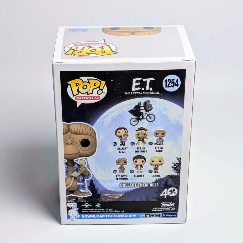 ☆US直輸入☆ FUNKO 【 POP! MOVIE VINYL FIGURE E.T. IN ROBE 40周年記念 】 ビニールフィギュア〚アメリカン雑貨 アメトイ〛