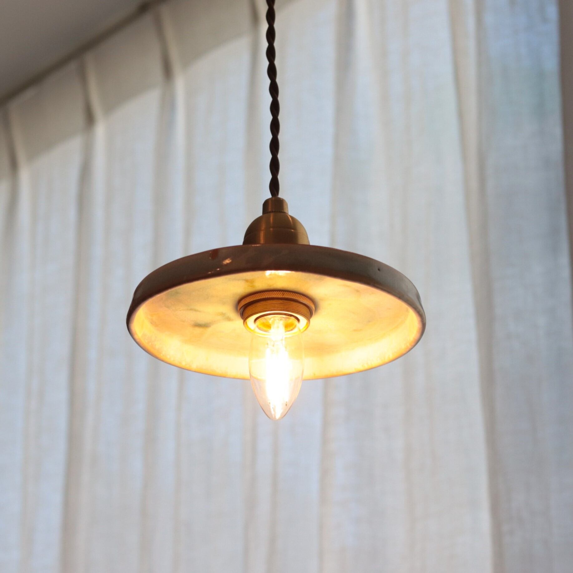 照明】信楽焼シェードのペンダントライト パン/S | ジーフラット